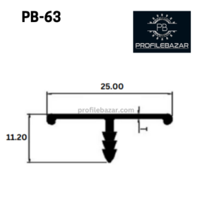 T- Inlay Profile 25mm,25mm Aluminium edge Profile,Decorative profile